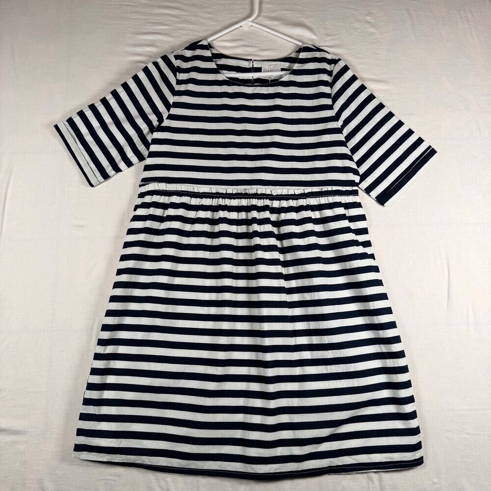 NWT Compania Fantastica Striped Cotton Dress French Girl Coastal Mod